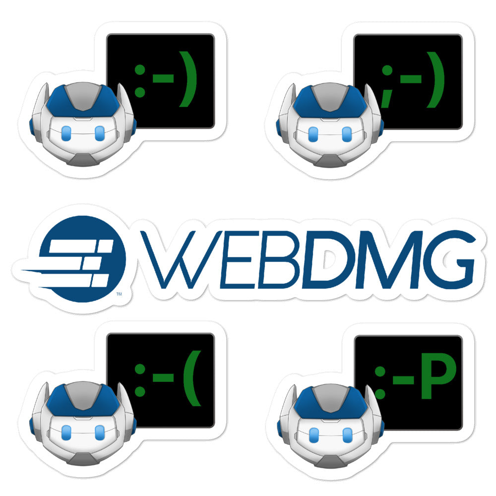 WEBDMG Robot Emoji Stickers Pack